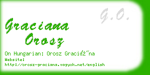 graciana orosz business card